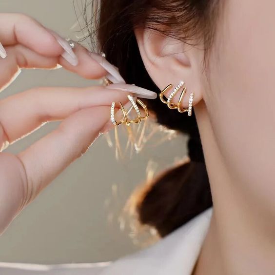 Amélie | earcuff oorbellen met sprankelende details